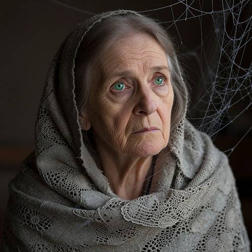 Ultrarealistic Portrait of Melancholic Woman