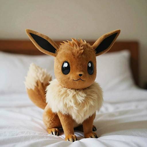 Ultra Realistic Feral Eevee on Bed
