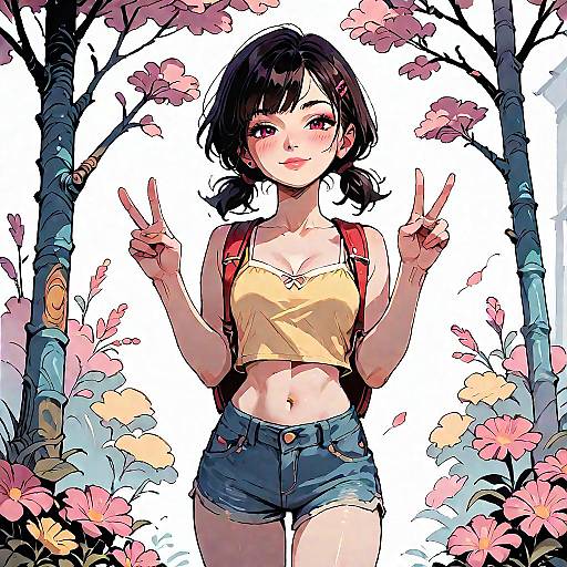 Smug Girl in Yellow Crop Top