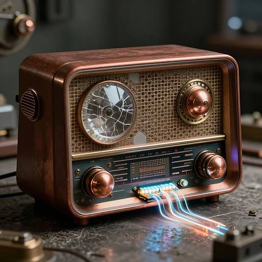 Retrofuturistic Steampunk Radio Design