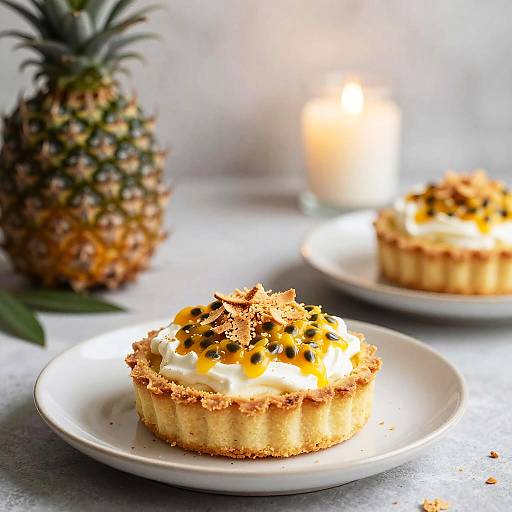 Passionfruit and Coconut Tart