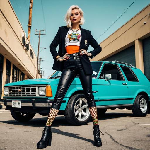 Fashionista by Vintage Turquoise Car