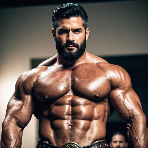 Muscular Zeus-Inspired Male Costume Art