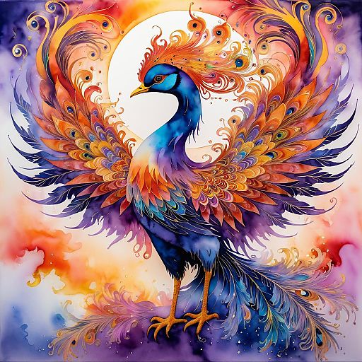 Radiant Phoenix in Mystical Fog Radiant Phoenix in Mystical Fog
