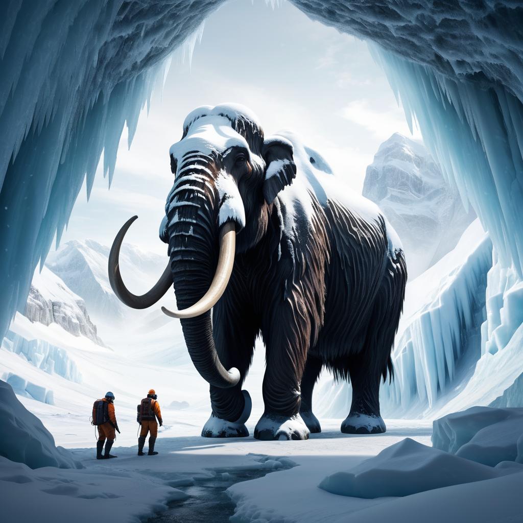 Scientists Uncover Ancient Mammoth in Ice