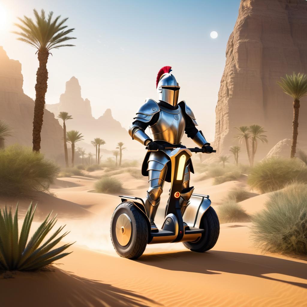 Knight on a Magical Segway Journey