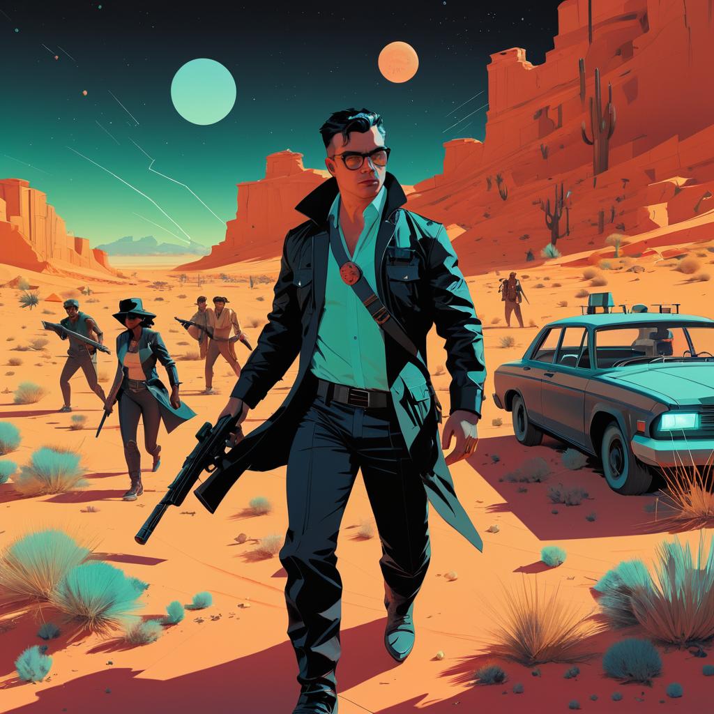 Fearless Scientist in Zombie Desert Hunt