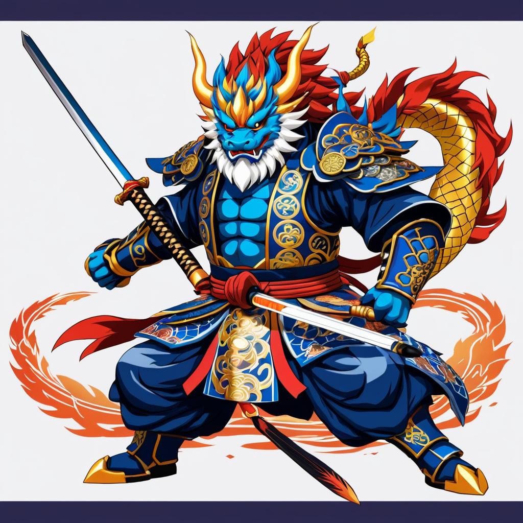 Anime Dragon Warrior Character Design