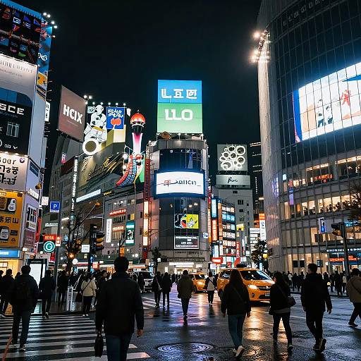 Vibrant Cyberpunk Tokyo Nightscape