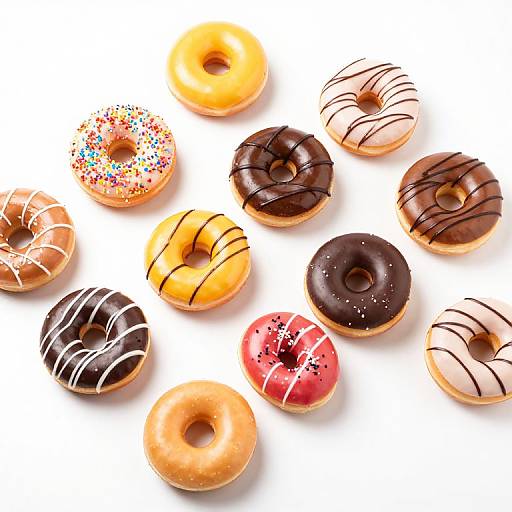 Colorful Doughnuts Assorted Pattern