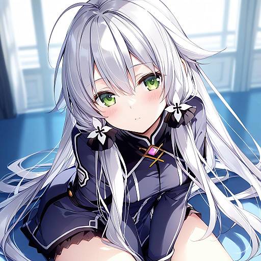 Illustration of Altina orion, eiyuu densetsu in the style of Mochizuki shiina