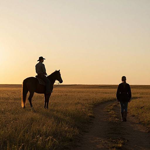 Frontier Solitude at Sunset Prairie