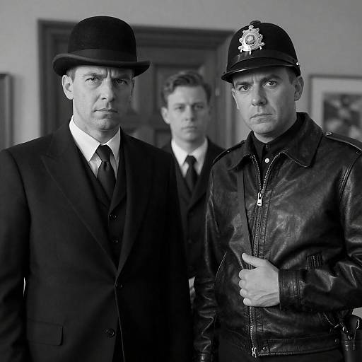 Vintage Black and White Portraits of Men