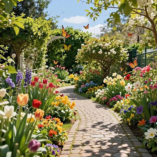Vibrant Spring Garden Scene