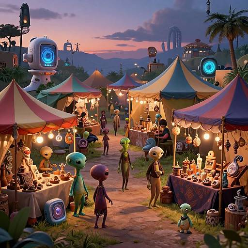 Milego Alien Marketplace Bustle