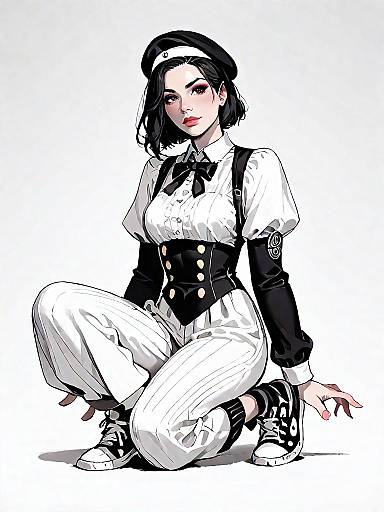 Stylish Nautical Fashion in Studio