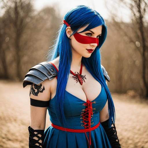 Lifestyle costume photo of Adiane. Cosplay clothes