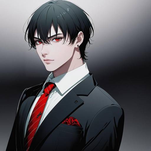 Illustration of Adachi tooru, persona in the style of Fuwa daisuke