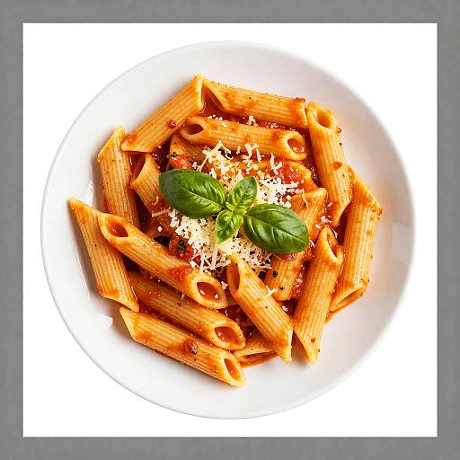 Vibrant Penne Pasta with Tomato Sauce