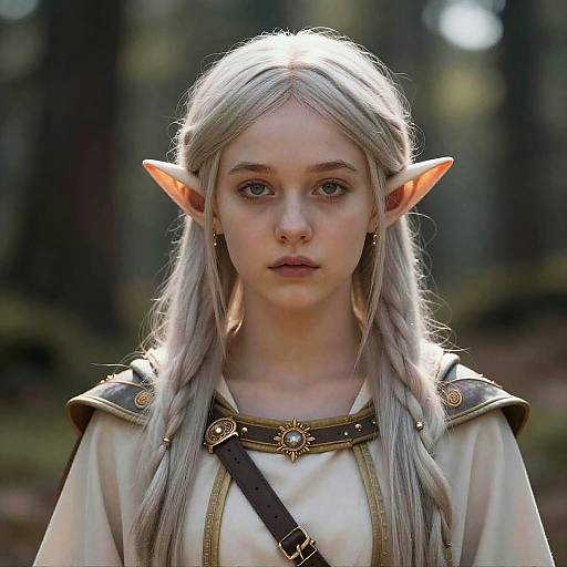 Realistic Elven Girl Portrait