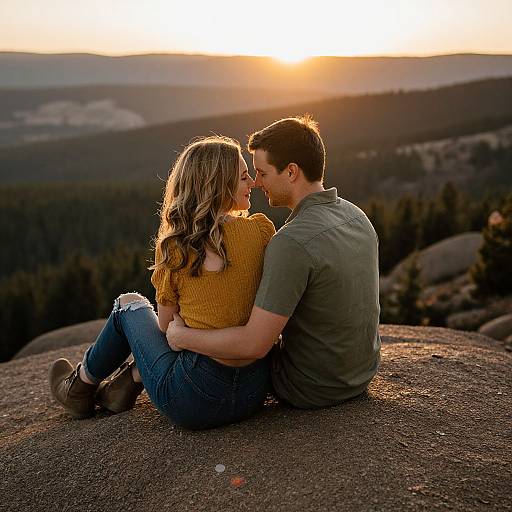 Newly Engaged Couple Mountain Session