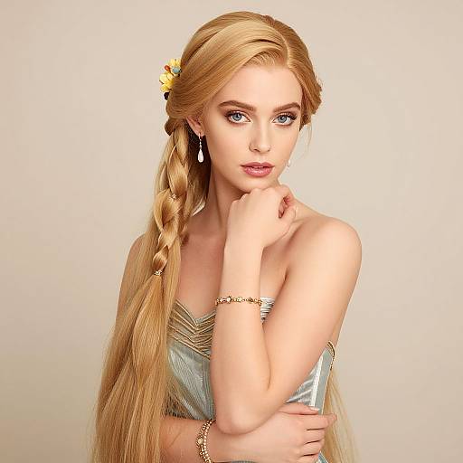 Adult Tangled Rapunzel with Braid