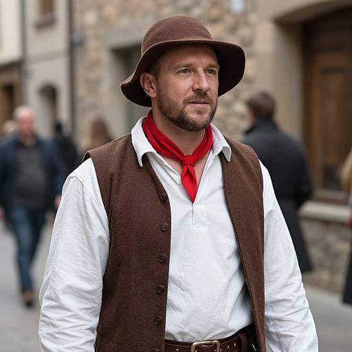 Medieval Man on Street