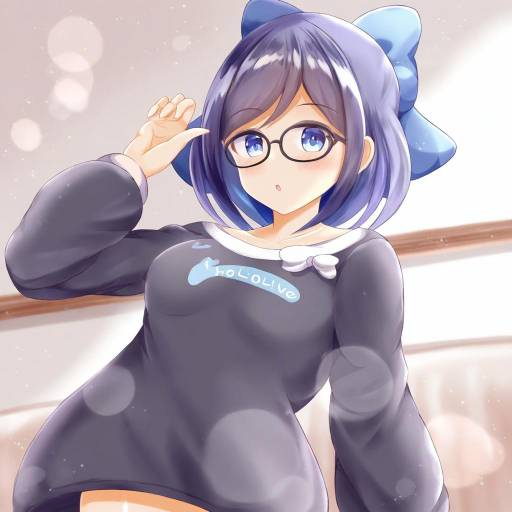 Illustration of A-chan (hololive), hololive in the style of Xenon (for achieve)