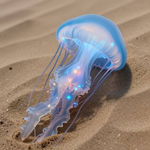 Giant Jellyfish Floating Desert Dream