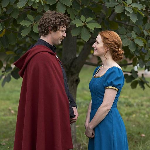 Romantic Outdoor Encounter in Nature