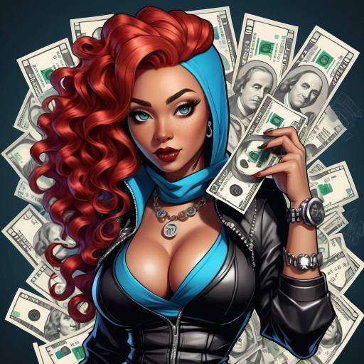 Ghetto Female Cartoon with Attitude