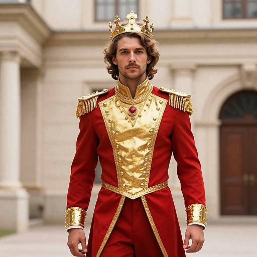Regal Ringmaster in Red and Gold