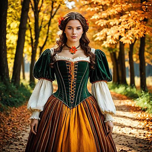 Photo-Realistic Medieval Autumn Costume