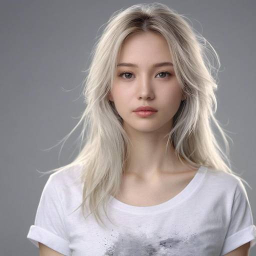 Young Woman with Long Blonde Hair