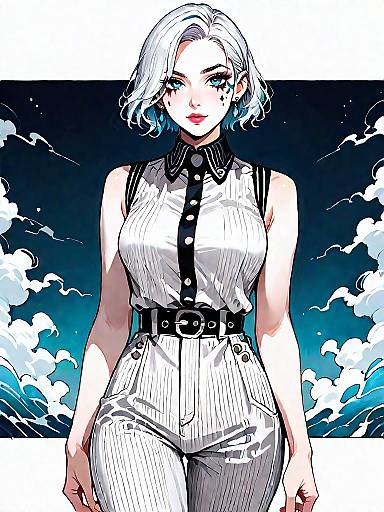 Sophisticated Woman in Stylish Jumpsuit