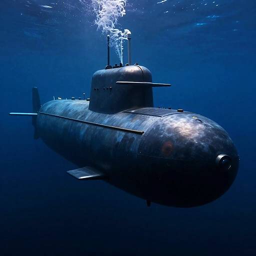 Haunted Submarine in Luminous Alien Ocean