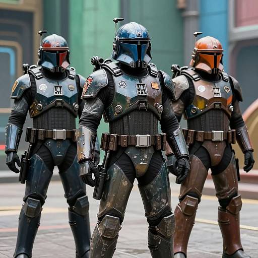 Futuristic Fantasy Marine Troopers