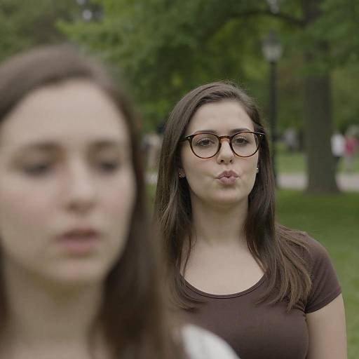 Women in a Park: A Candid Moment