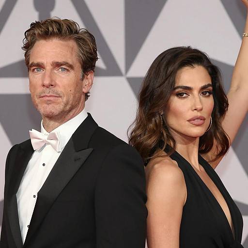 Elegant Duo in Geometric Harmony