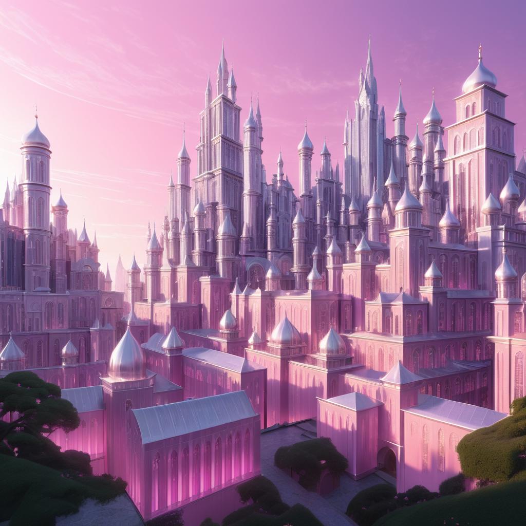 Scholarly Fantasy City at Dawn