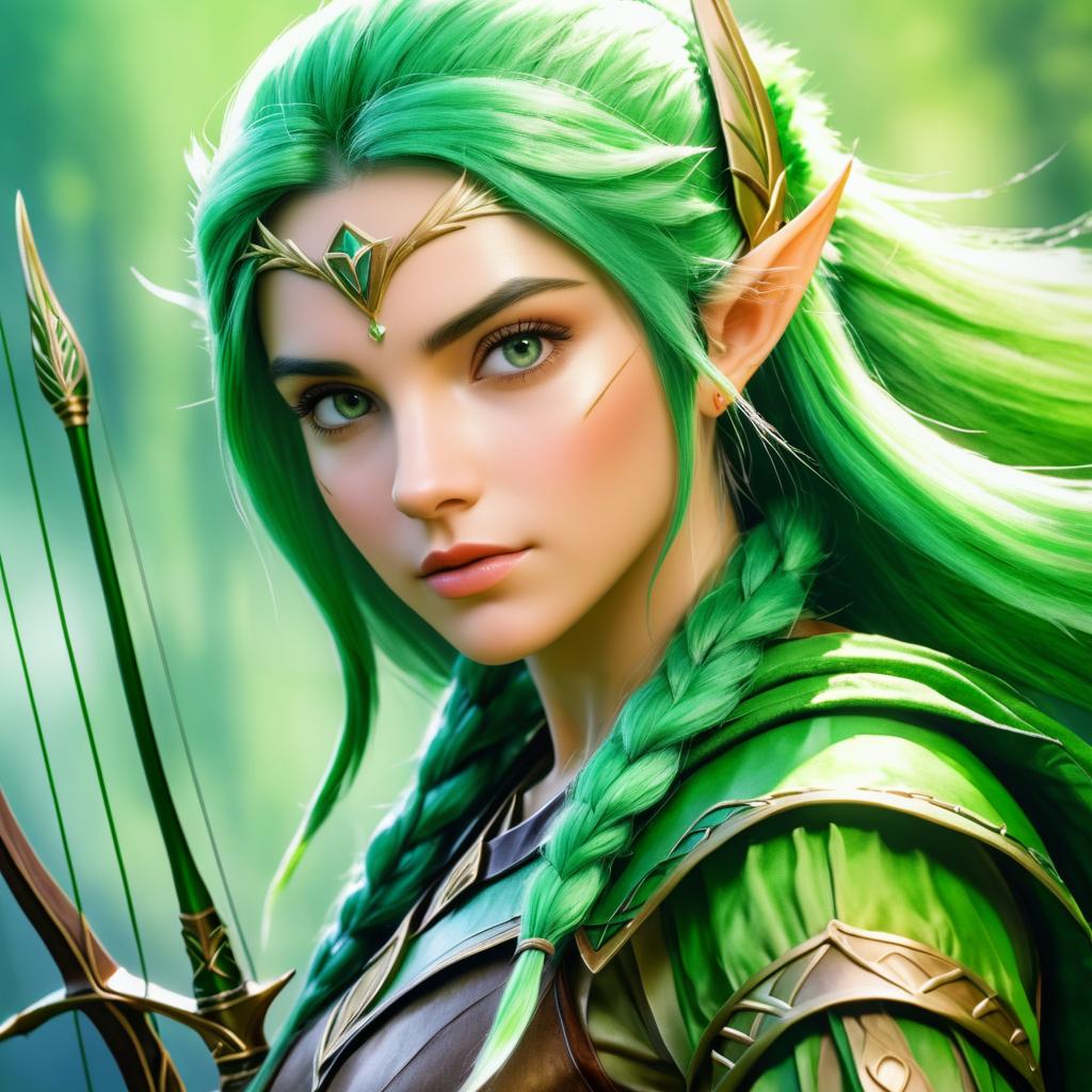 Stunning Female Elf Archer Portrait