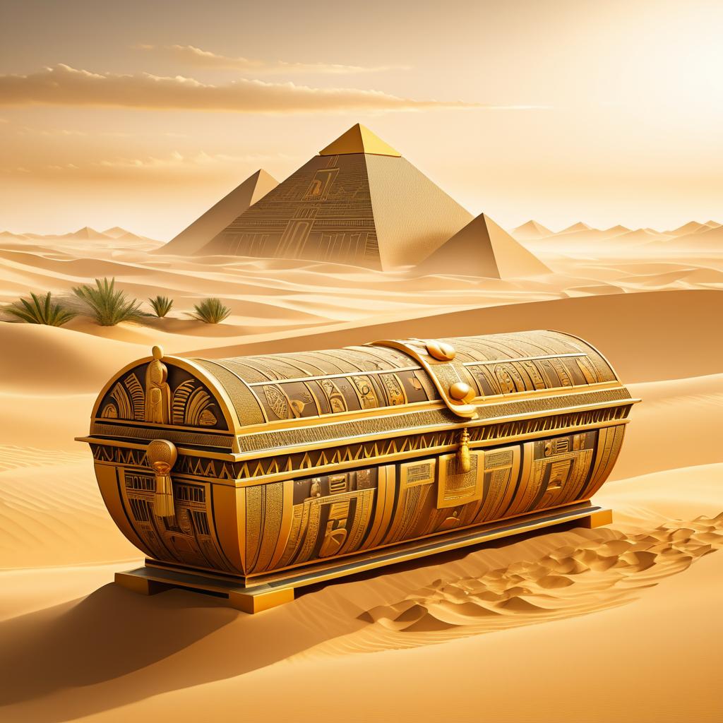 Ancient Egyptian Sarcophagus Illustration