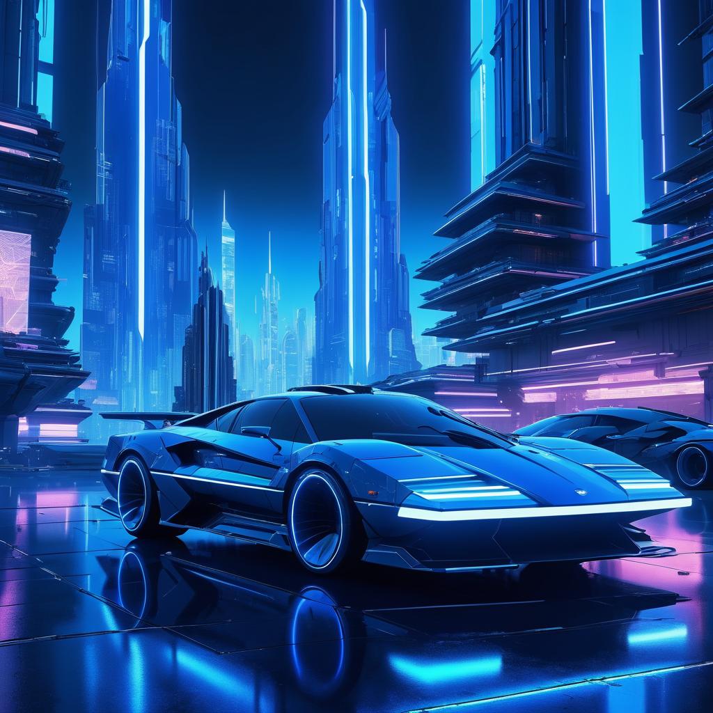 Cinematic Neon Futuristic Cityscape