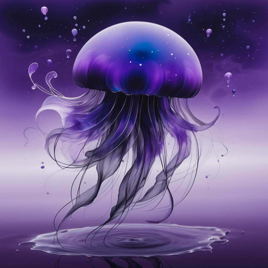 Ethereal Jellyfish Ink Creature Creation