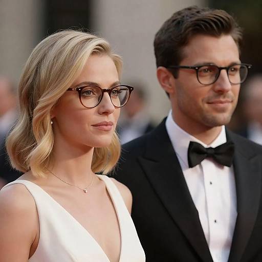 Elegant Couple in Formal Attire