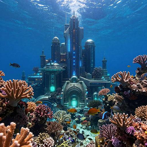 Underwater Coral Reef to Sci-Fi City