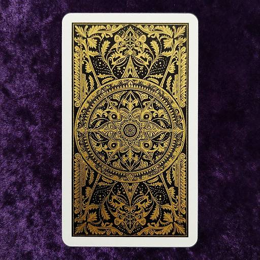 Intricate Mystical Tarot Card Back
