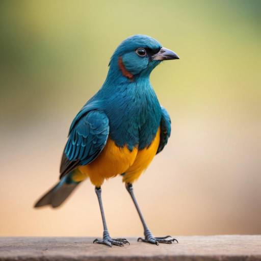 Solo Bird Standing with Blurry Background