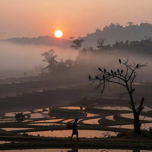 Mystical Dawn Over Banwatti Fields