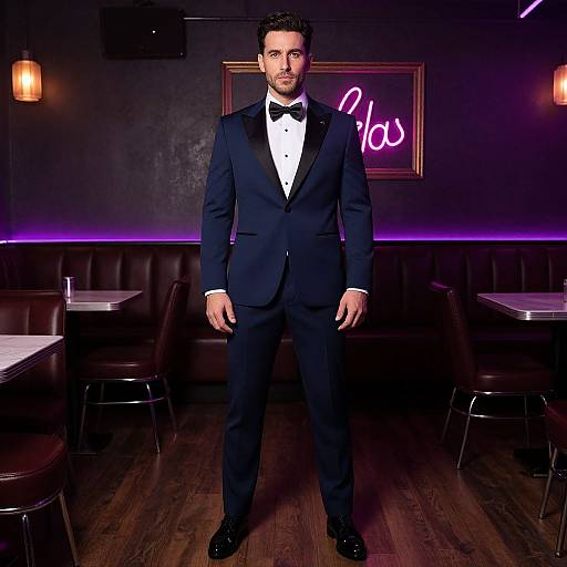 Man in Nightclub Suit Outfit